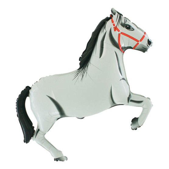 Folioilmapallo Hevonen Valkoinen