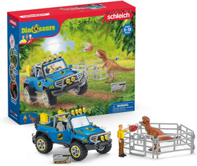 Schleich Dinosaurs Maastoajoneuvo ja aitaus 41464