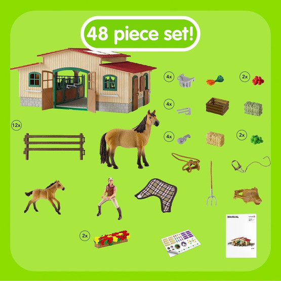 Schleich Farm World Hevostalli 42195