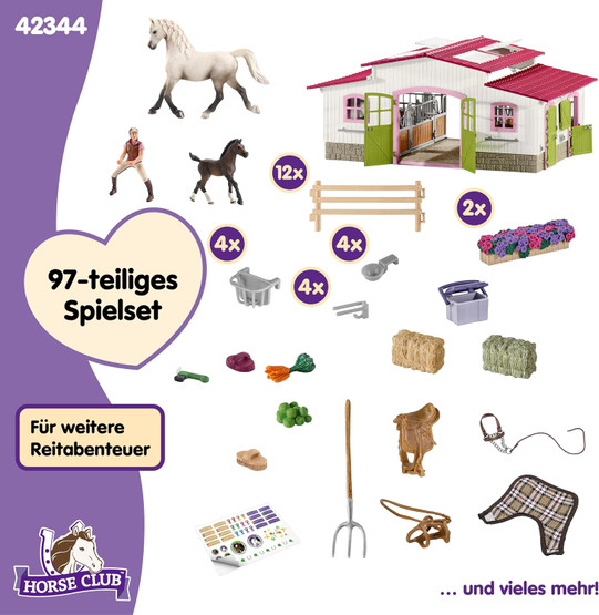 Schleich Horse Club Hevostalli 42344