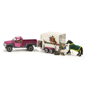 Schleich Pickup-auto ja Traileri 42346