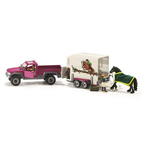Schleich Pickup-auto ja Traileri 42346