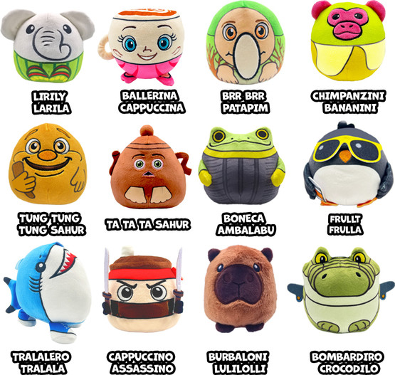 Italian Brainrot Mini Super Squeeshy, Yllätyskapseli, 10cm