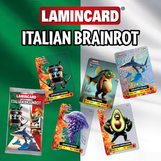 Italian Brainrot Lamincard Keräilykortit, 5kpl