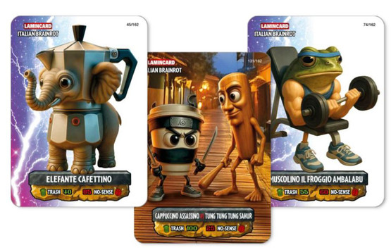 Italian Brainrot Lamincard Keräilykortit, Wave 2, 5kpl