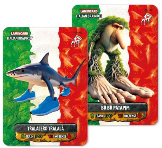 Italian Brainrot Lamincard Keräilykortit, Wave 2, 5kpl