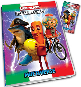 Italian Brainrot Albumi ja 1 Foilpack keräilykortit, Wave 2