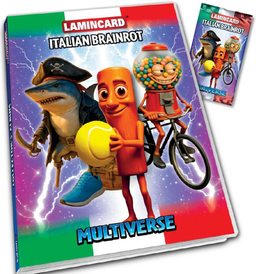 Italian Brainrot Albumi ja 1 Foilpack keräilykortit, Wave 2