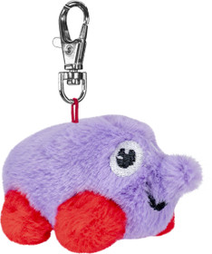 Kuueläin Kurkkumaasta Lila pehmolelu avaimenperä, Mini 8,5 cm