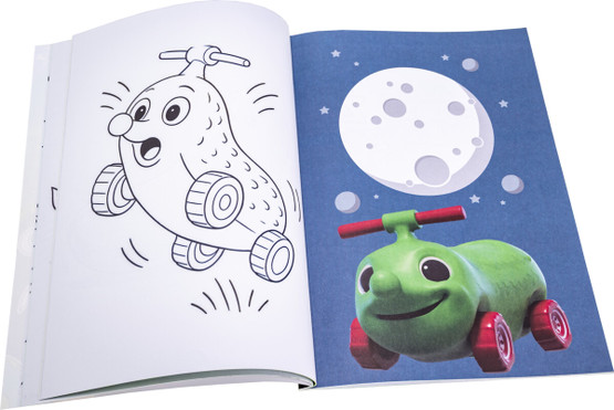 Kuueläin Kurkkumaasta värityskirja