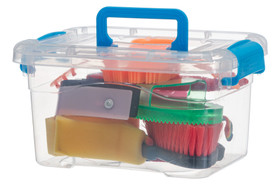 Keppihevosen tarvikepaketti säilytyslaatikossa