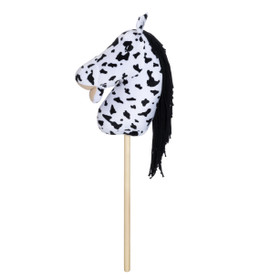 Keppihevonen 75cm, Valkoinen mustilla pilkuilla