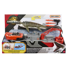 Jurassic World Rebirth Mosasaurus Rescue Boat