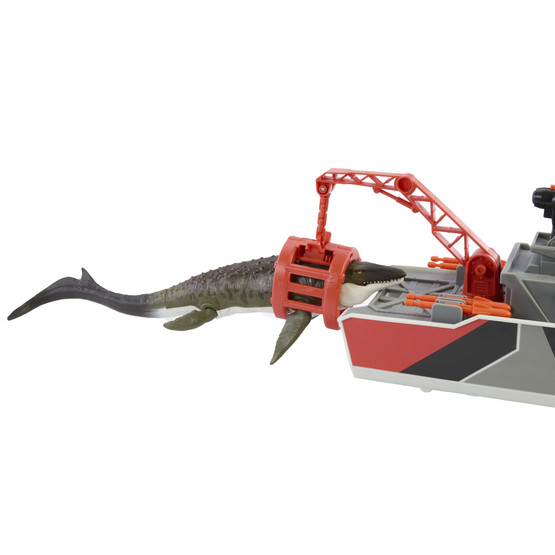 Jurassic World Rebirth Mosasaurus Rescue Boat