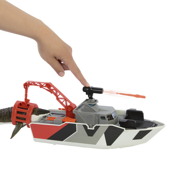 Jurassic World Rebirth Mosasaurus Rescue Boat