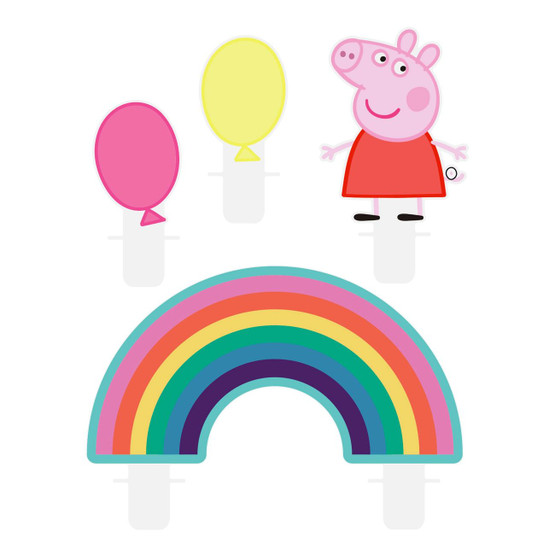 Pipsa Possu Kakkukynttilät, 4kpl