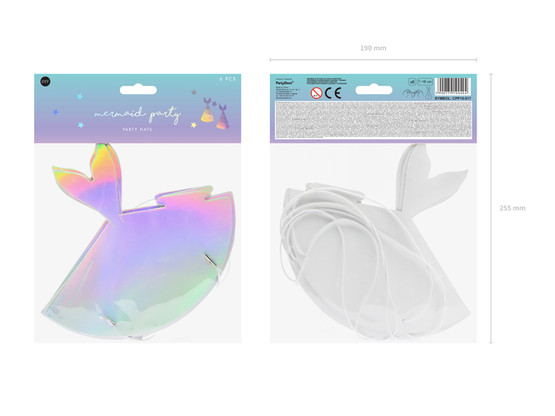 Juhlahattu Merenneidon pyrstö, 6kpl