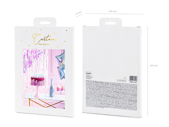 Juhlaverho Värikäs, 90x250cm