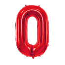 Numerofoliopallo Punainen, Metalli, 86cm