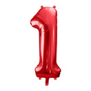 Numerofoliopallo Punainen, Metalli, 86cm