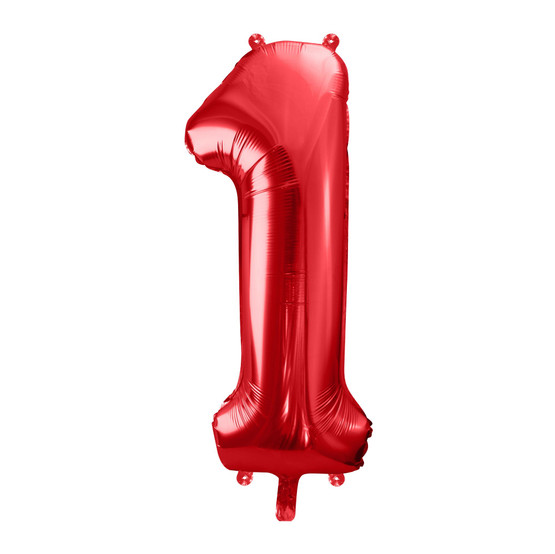 Numerofoliopallo Punainen, Metalli, 86cm