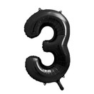 Numerofoliopallo Musta, Metalli, 86cm