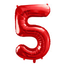 Numerofoliopallo Punainen, Metalli, 86cm