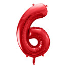 Numerofoliopallo Punainen, Metalli, 86cm