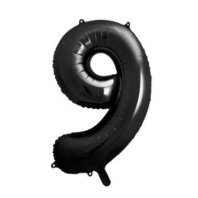 Numerofoliopallo Musta, Metalli, 86cm