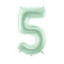 Numerofoliopallo Vaaleanvihreä, Pastelli, 72cm