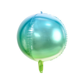 Folioilmapallo Pyöreä, Sininen-vihreä, 35cm