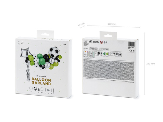 Ilmapallosetti Jalkapallo, 150x126cm