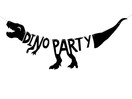 Banneri Dino Party, 20x90cm
