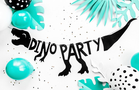 Banneri Dino Party, 20x90cm
