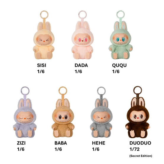 Pop Mart - Labubu - The Monsters - Have a Seat - Vinyl Plush Blind Box, 6kpl/pkt