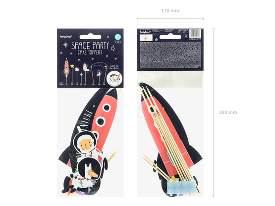 Kakkukoristeet Avaruus, 7kpl