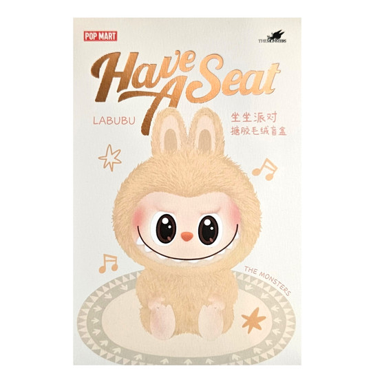 Pop Mart - Labubu - The Monsters - Have a Seat - Vinyl Plush Blind Box
