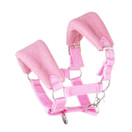 Keppihevosen Vaaleanpunainen riimu fleecevuorella