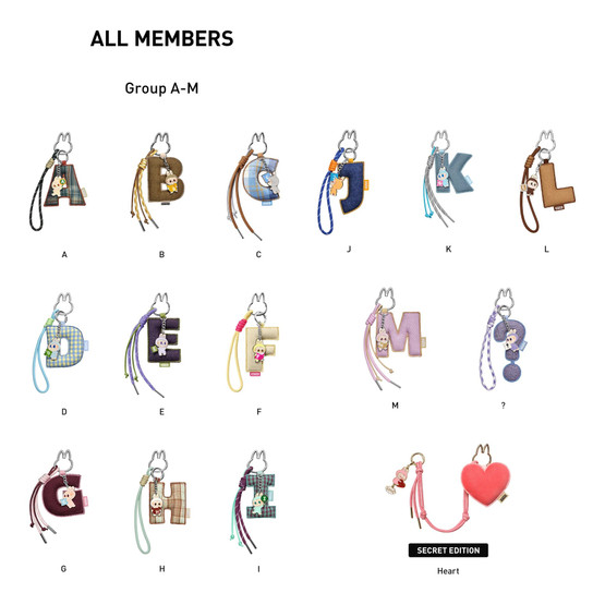 Pop Mart - The Monsters - Pin for Love - Letter Blind Box, A-M