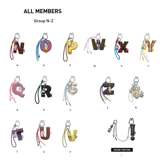 Pop Mart - The Monsters - Pin for Love - Letter Blind Box, N-Z