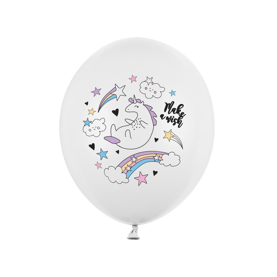 Ilmapallo Yksisarvinen, 30cm, 6kpl