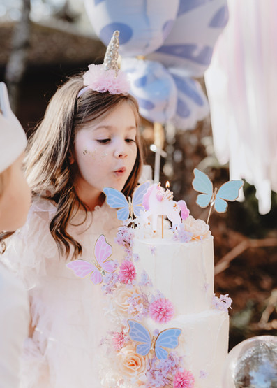 Kakkukynttilä Yksisarvinen, 9cm