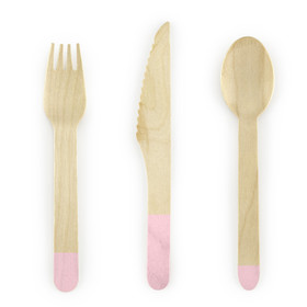 Puiset aterimet, Vaaleanpunainen