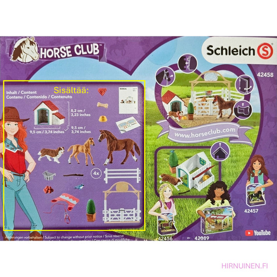 Schleich Hannahin hoitohevoset ja koira 42458 - Second Hand