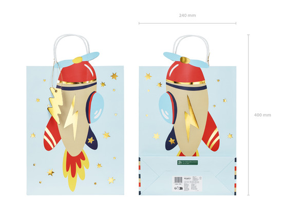 Lahjakassi Lentokone, 10x35.5x24cm