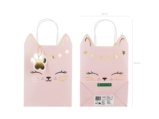 Lahjakassi Kissa, 18x10.5x27.5cm