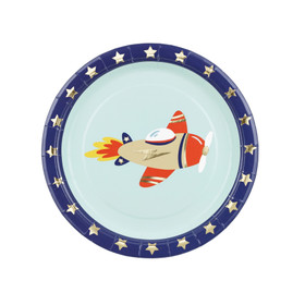 Pahvilautanen Lentokone, 18cm, 6kpl