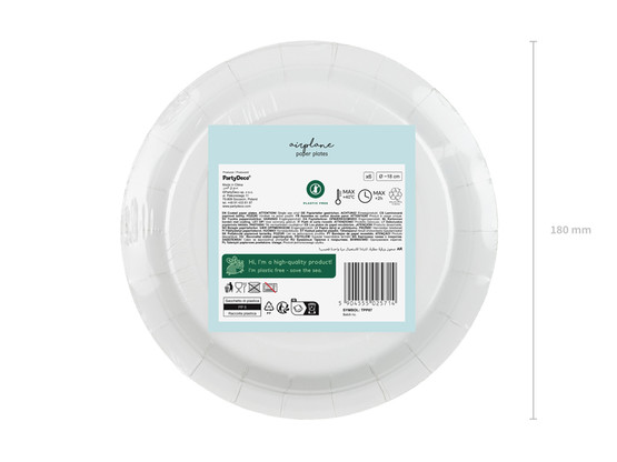 Pahvilautanen Lentokone, 18cm, 6kpl