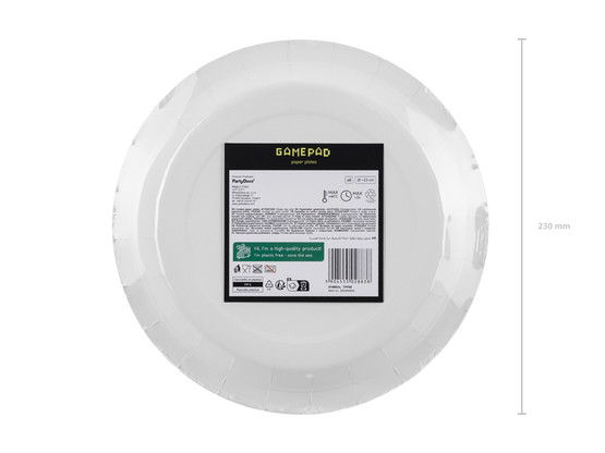 Pahvilautanen Game, 23cm, 6kpl