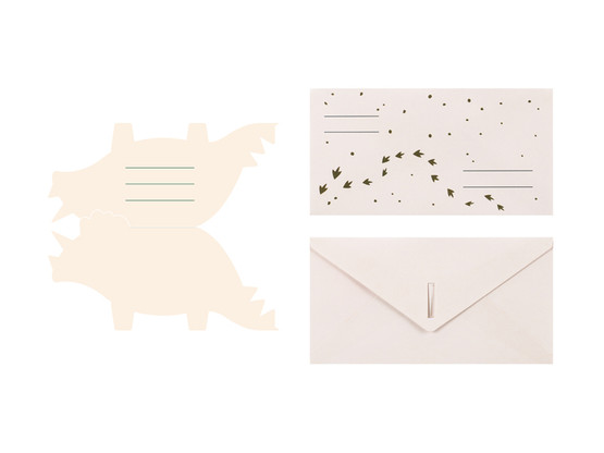 Kutsukortti Triceratops, 6kpl